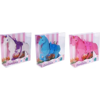 plyšák Dudlu Jednorožec koník pohádkový osedlaný barevný flíska 3 16 cm