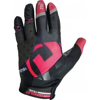 cyklistický dres Rukavice HAVEN SINGLETRAIL LONG černo/růžové L