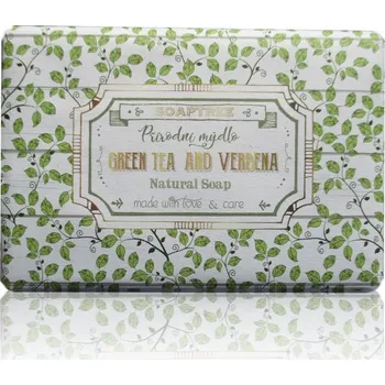 Mýdlo Soap Luxusní české mýdlo GREEN TEA & VERBENA v dekorovaném obalu - 200 g