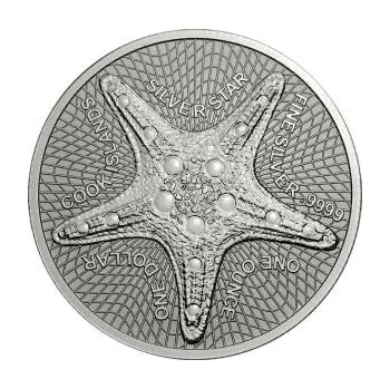 Sběratelství 1 unce stříbrná mince Cook Islands Seestern 2019