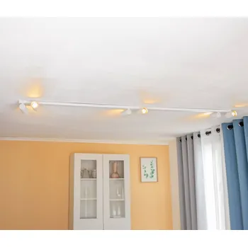Lampička Euluna Stropní bodové světlo Mono VI bílé/zlaté, šestilampové - Stínidla na lampu - Ø 5,5 cm, výška 10,5 cm bílá, zlatá 6 x 10 W LED - Doprava zdarma