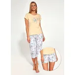 Pyžamo dámské Cornette 665/252 Flowers žluté Barva: žlutá, Velikost: M