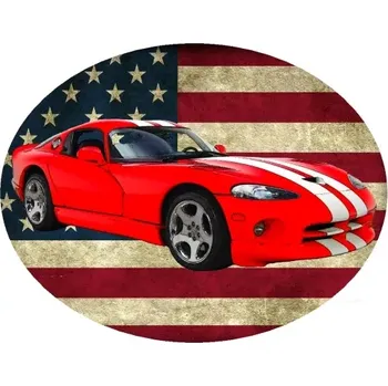 Nášivka Nažehlovačka Dodge Viper GTS (digitální nažehlovačka s osobním autem)