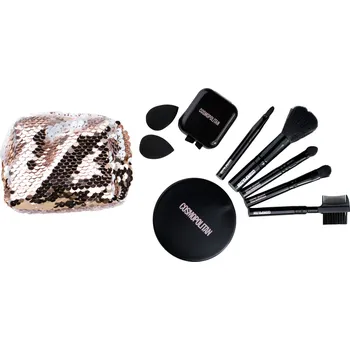 Kosmetický štětec Standelli Professional Cosmopolitan SOS cestovní set kosmetických pomůcek + pouzdro zdarma 9 ks