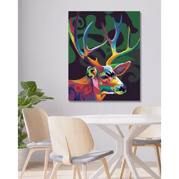 Diamantové malování Sada na diamantové malování – duhový jelen