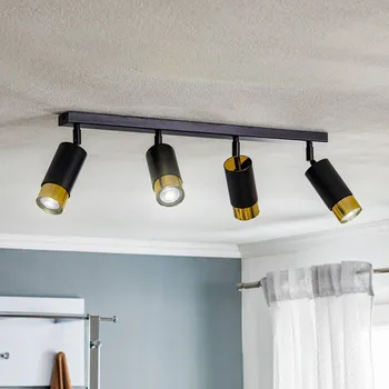 Bodové svítidlo EMIBIG LIGHTING Stropní bodové světlo Kumo černé/zlaté čtyřramenné černá, zlatá 4 x 30 W - Doprava zdarma