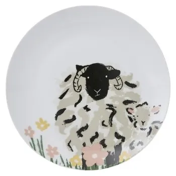 Talíř Porcelánový dezertní talíř Woolly Sheep