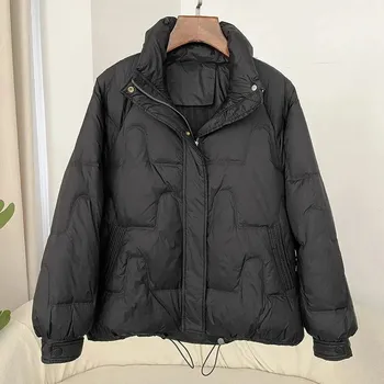 Dámská softshellová bunda Prošívaná bunda s kachním peřím Barva: Černá, Velikost: M