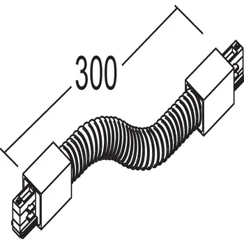 Lampička Ivela flex-spojka 3fázový systém LKM, černá černé - Doprava zdarma