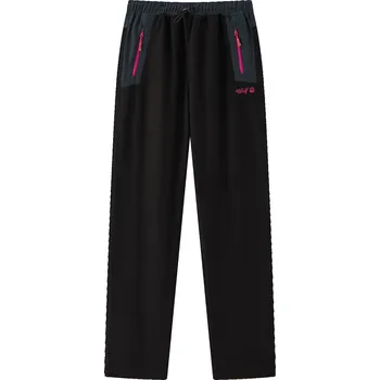 Dívčí kalhoty Dívčí outdoorové kalhoty - Wolf T2452, černá / růžové zipy Barva: Černá, Velikost: 146