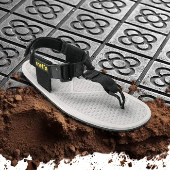 Pánské sandále Xeroshoes RRATS Y-MINIMAL sandále černé Velikost: 45