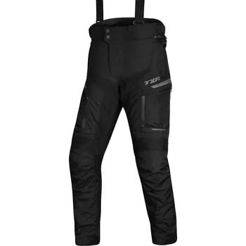 Moto kalhoty TXR Kalhoty na motorku Expedition černé 3XL (chrániče kolen a boků, termo odnímatelná podšívka, voděodolná membrána, voděodolné kapsy)