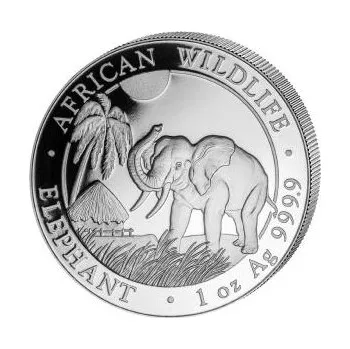 1 unce stříbrná mince Somálsko slon 2017