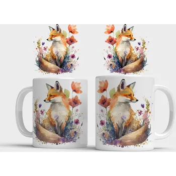 Hrnek s liškou IV - Bílá