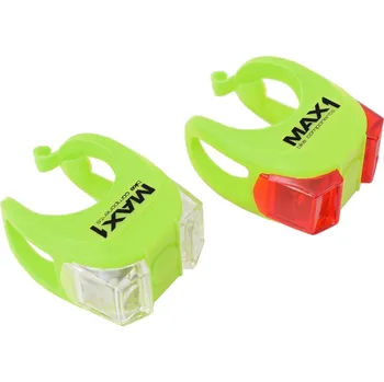 Cyklosvítilna sada blikaček MAX1 Cropp, zelená Žlutá bateriové