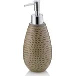 KELA Dávkovač mýdla Dots keramika moka 350 ml KL-23606