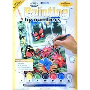 Malování podle čísel 22x30 cm - Motýli