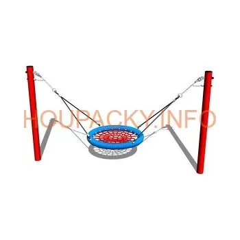 Dětská houpačka Řetězová houpačka Hnízdo MINI RH160KR - červená