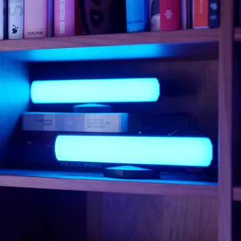 Lampička LEDVANCE SMART+ WiFi Mood Light LED dekorační 2ks - délka kabelu je 150 cm černá, opálová LED celkem 8 W - Doprava zdarma