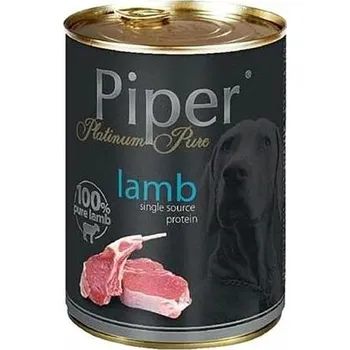 Krmivo pro psa PIPER PLATINUM PURE čisté jehněčí, konzerva pro psy 400 g