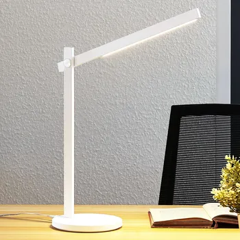 Lampička Stolní LED lampa Lindby Loretta, výška 43 cm, bílá, CCT - Ø základny 17 cm; šířka hlavy světla 1,1 cm 1 x 5,5 W LED - Doprava zdarma