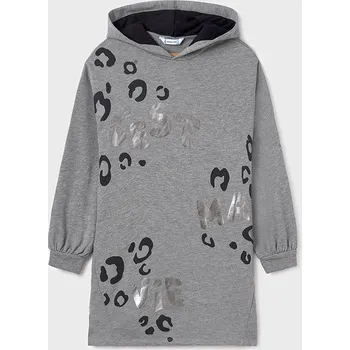 Dívčí oblečení Dívčí šaty s kapucí šedé Mayoral 7962 Velikost: 18 let (167 cm)