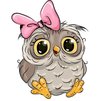 Nášivka Nažehlovačka dětská SOVA (digitální nažehlovačka s dětským obrázkem)