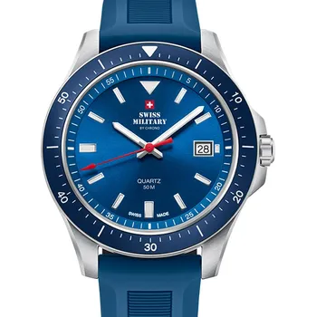 Hodinky Swiss Military SM34082.08 men`s quartz 42 mm 5ATM