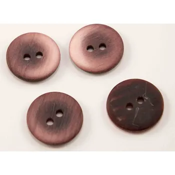 Knoflík Dírkový knoflík - vínový melír - průměr 2,2 cm
