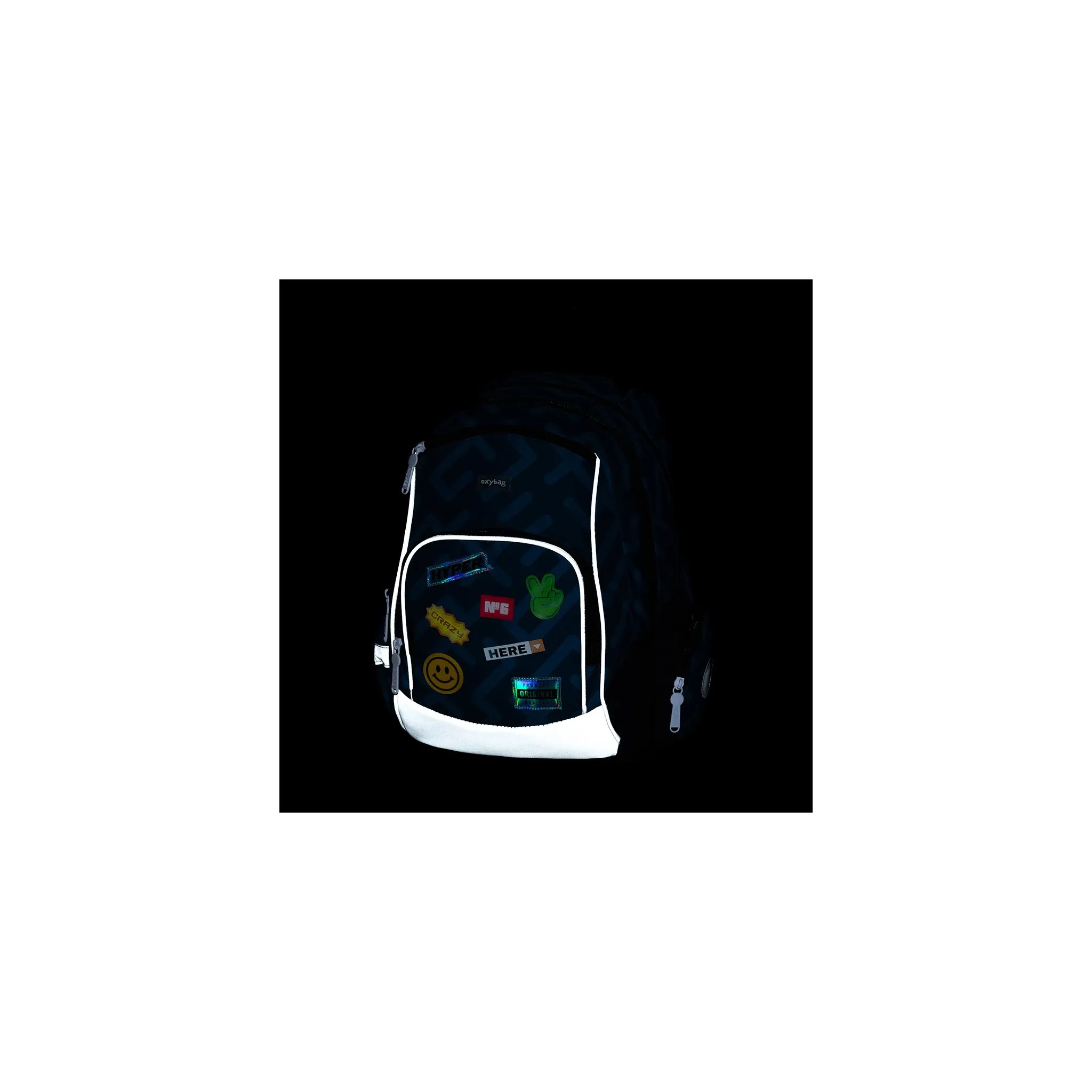 Fotografie 5 - Školní batoh Oxybag Oxy Go 22 l 9-77024 Stickers