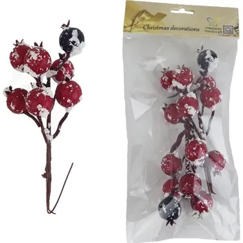 umělá květina Dekorace s bobulemi X5459 - 7 x 6 x 22 cm