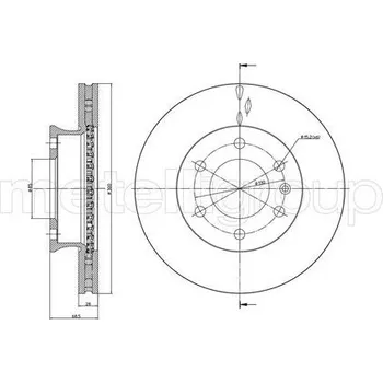 Brzdový kotouč Brzdový kotouč METELLI 23-0881