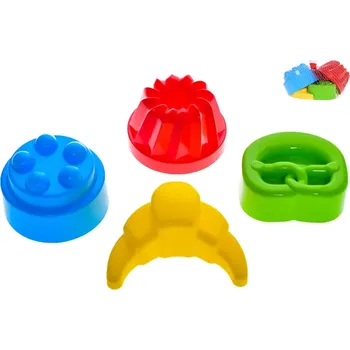 Hračka na písek Formičky na písek bábovky 10-12 cm 4 ks 12 m+