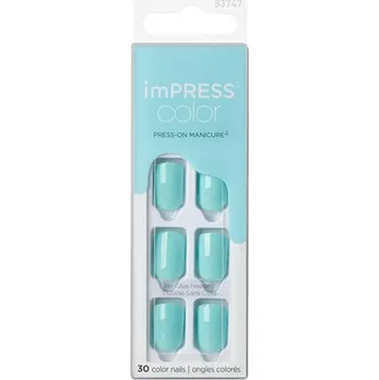 Kiss My Face imPRESS Color Mint To Be Nails ( 30 ks ) - Samolepící nehty