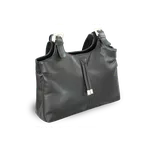 Černá dámská kožená zipová kabelka kab_zip_2