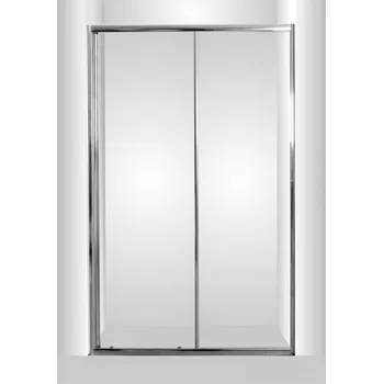 Sprchové dveře do niky SMART - SELVA - Chrom/Leštěný hliník (ALU), 100, Univerzální Levé / Pravé, Čiré bezpečnostní sklo - 4 / 6 mm (OLBSEL10CCBV) HOPA