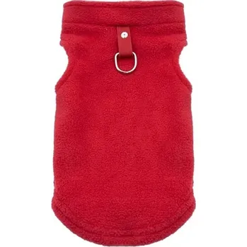 Obleček pro psa Teplý fleecový kabát pro malé psy - červená,XL