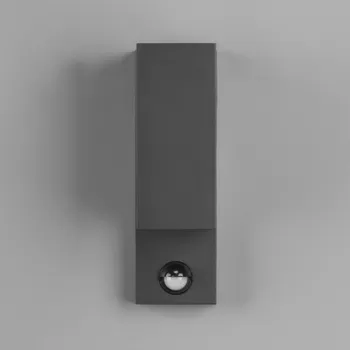 Lampička Trio Lighting Venkovní Roya 2 zdroje senzor, hranaté antracit 2 x 35 W - Doprava zdarma