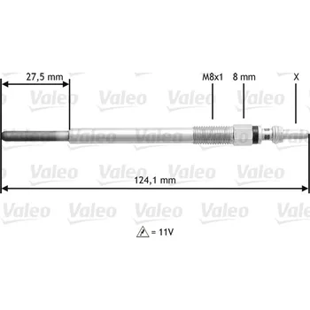 Zapalovací a žhavicí svíčka Zhavici svicka VALEO (345138)