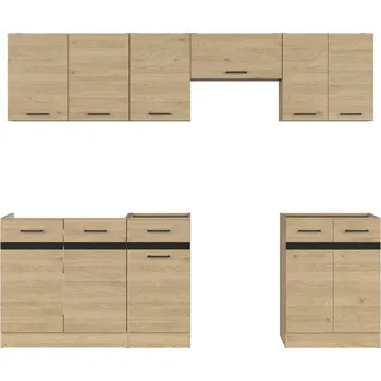 Kuchyňská linka BRW Kuchyň JUNONA MODUL VERZE2 BBL 2,4 (DBT) dub bernstein