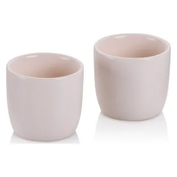 Stojánek na vajíčko KELA Kalíšek na vejce Bob porcelán béžová sada 2 ks 4,5cm 5,0cm KL-12118