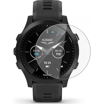 Příslušenství k chytrým hodinkám Ochranné tvrzené sklo pro Garmin Forerunner 945 Transparentní