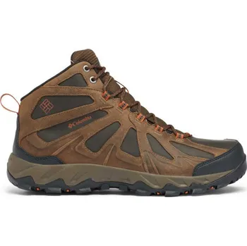 Pánská sportovní obuv Pánská trailová obuv Columbia PEAKFREAK XCRSN II MID LTHR 9.5 Hnědá, Tmavě šedá, Oranžová, Béžová