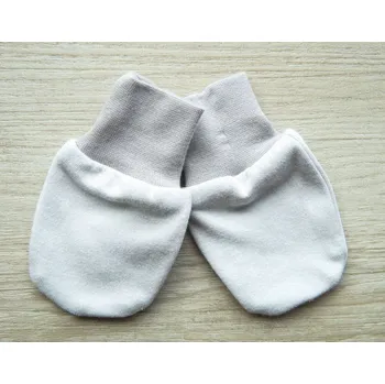 Rukavice AMÁLKA Bavlněné, kojenecké rukavičky, šedé Velikost: 68-80