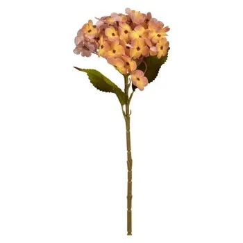 umělá květina Umělá hortenzie žlutá 45 cm