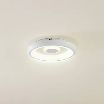 Lampička Lindby Smart Lynden LED stropní svítidlo, Ø 38 cm, bílé, RGB, Tuya - Stříška - Ø 37,5 cm, výška 3 cm bílá LED 23 W celkem - Doprava zdarma