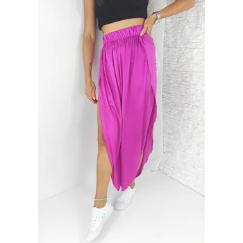 Dámské kalhoty Moda Italia Dámské saténové kalhoty 9535FU Velikost: XS-M