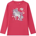 Dívčí tričko - Wolf S2441A, tmavě růžová Barva: Růžová, Velikost: 98