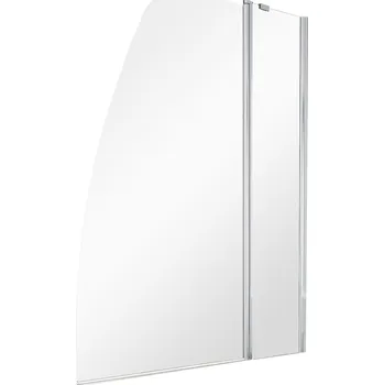 Vanová zástěna Vanová zástěna AVIS - Chrom/Leštěný hliník (ALU), 120, Univerzální Levé / Pravé, Čiré bezpečnostní sklo - 6 mm (BCAVIS120CC) HOPA