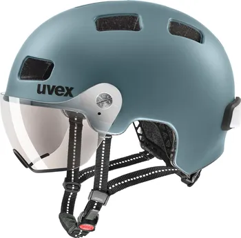 Cyklistická přilba UVEX Rush Visor Deep Turquoise Matt 55-58